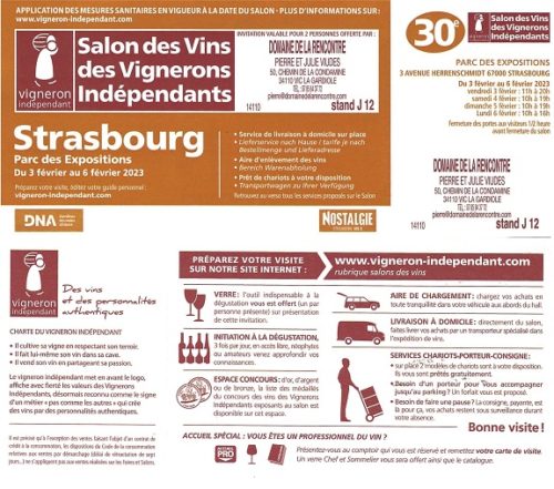 Salon du vin Rennes 2023 - Domaine de la rencontre - Vigneron